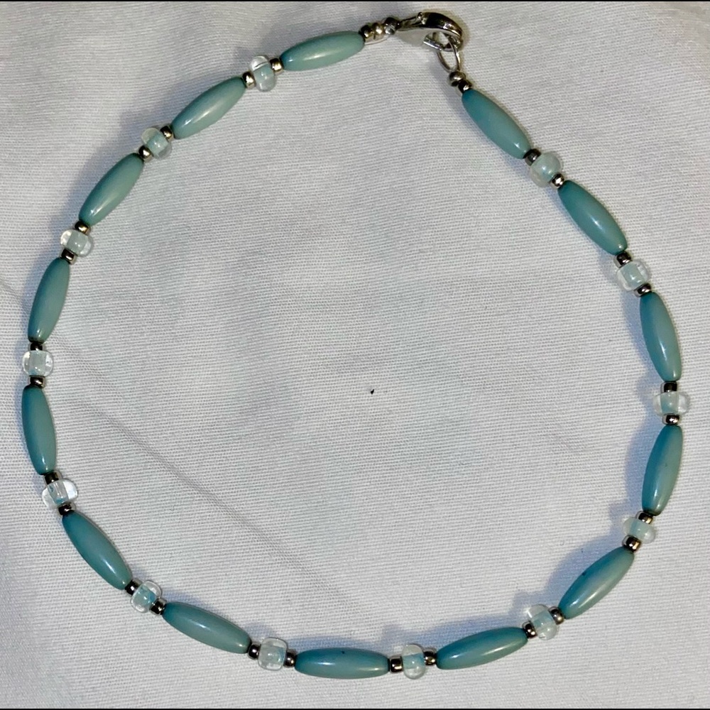 Light Aquamarine anklet
